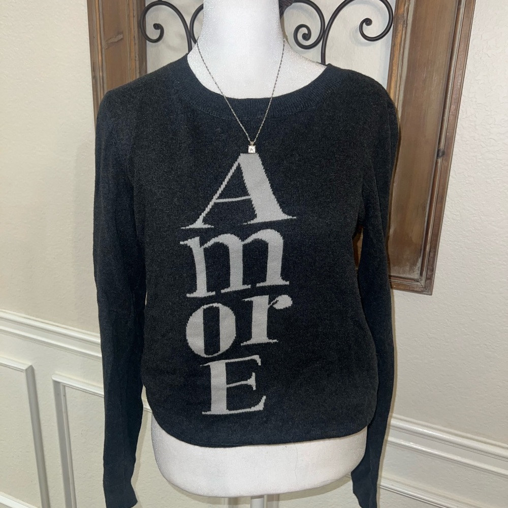 LOFT Amore Love Long Sleeve Sweater Size S
